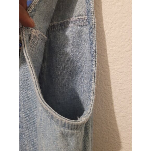 Vtg 90s Saint Germain Paris Denim Western Vest Button Wmn S Boho Patchwork - Picture 9 of 11